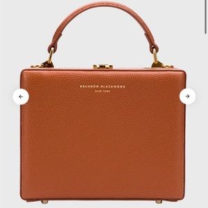 NEW Brandon Blackwood Kendrick Trunk - Chocolate Brown with Gold Hardware